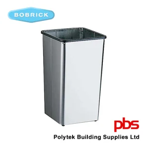 BOBRICK B2260 13gal. (49.2-L) Floor-Standing Waste Receptacle with Open Top
