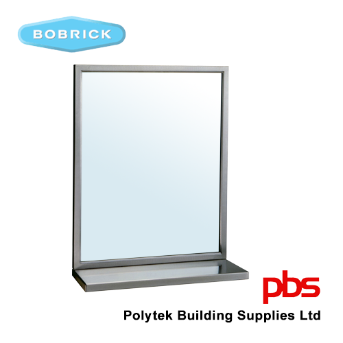 BOBRICK B292-1836 Welded-Frame Mirror/Shelf Combination