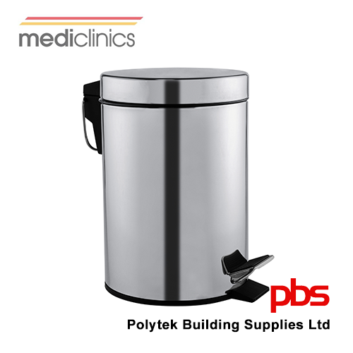 MEDICLINICS PP1303CS Pedal-Operated Circular Bin 3L Capacity