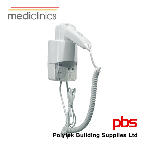 MEDICLINICS SC0030 Individual Use Push-button Hair Dryer